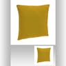 Coussin dehoussable 38x38cm ocre
