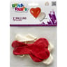 Ballons latex coeur x5