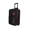 Valise souple 55cm noir/rouge