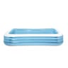 Piscine rectangulaire bleu family