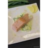 Pavé de saumon sauce au monbazillac et son émincé de poireaux