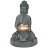 Bouddha avec lampe solaire 17x16x27cm grundig