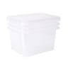 Eda boites de rangement funny box naturel 55 l lot de 3