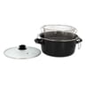 Friteuse 26 cm noire email