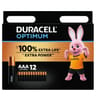Duracell optimum aaa x12 132g