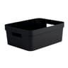 Eda bac de rangement stone noir 12l
