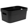 Eda bac de rangement stone noir 6l