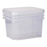 Eda lot de 3 boites de rangement funny box 18l naturel