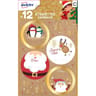 12 étiquettes cadeaux de Noël (modèle 9)