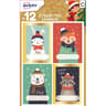 12 étiquettes cadeaux de Noël (modèle 17)
