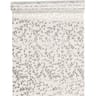 Chemin de table intisse 30x400cm blanc petites feuilles argent