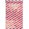 Chemin de table intisse 28x400cm sucre d'orge rayure rouge