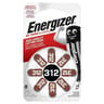 Energizer piles pour prothèses auditives format 312, pack de 8