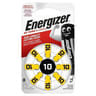 Piles pour prothèses auditives Energizer Format 10, pack de 8