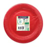 Le nappage 20 assiettes carton 23cm rouge