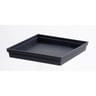 Soucoupe toscane 32.6cm carrée pour pots carré  gris anthracite