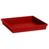 Soucoupe toscane carrée 26,7cm rubis