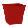 Pot toscane carré 17,40cm rubis