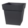 Pot toscane carré 32cm gris anthracite