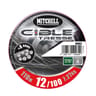 Tresse grise fluo 8 brins 110m 15/100 mitchell