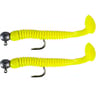 Kit de 2 shads montés jaune 9cm 8g zack