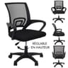 Fauteuil de bureau "factory" noir