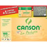 Canson lot 1 pochette dessin c a grain 12f 24x32cm 180g + 1 carton a dessin