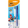 BIC 4 Couleurs Mario Kart + BIC Gel-ocity Illusion bleu Mario Kart- Blister de 2