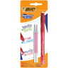 BIC Gel-ocity Illusion Stylo Gel Effaçable Pointe Moyenne (0,7 mm) - Rouge, Blister de 1 + 2 Recharg