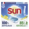 Sun tablettes lave-vaisselle tout en 1 citron ecolabel x45