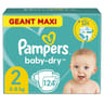 Pampers baby dry couches géant maxi T2 X124