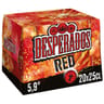 Desperados red bière aromatisée cachaça guarana fruits rouges 20x25cl Vol.5.9%