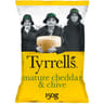 Tyrrell's chips lisses cheddar affiné et ciboulette 150g