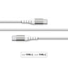 Câble usb c /usb c garanti à vie 2M blanc force power lite FPLICC2MW