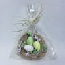 Deco "nid avec oeufs" d12x6cm