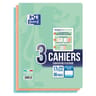 Lot de 3 cahiers easybook oxford pastel agrafes 170x220 96p 90g seyes
