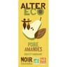 Alter eco chocolat noir poire amandes doux et croquant bio 100g