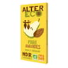 Alter eco chocolat noir poire amandes doux et croquant bio 100g