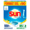 Sun tablettes lave vaisselle tout en 1 citron ecolabel x90