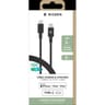 Bigben Connected Câble de charge et synchro 2m lighting / usb-c noir CABMFIC2MB