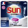 Sun tablettes lave-vaisselle tout en 1 expert plus brillance x40 lavages 0.7kg