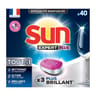 Sun tablettes lave-vaisselle tout en 1 expert plus brillance x40 lavages 0.7kg