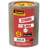 Lot de 3 rubans d'emballage havane - 66m x 48 mm