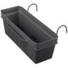 Kit jardinière like r anthracite avec réserve d eau 49cm