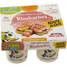 Ferme Adam Yaourts aux fruits rhubarbes 100% Alsace 4x125g