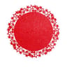 Set de table 32cm en feutrine bd etoile rouge paillette