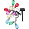 Guirlande solaire 10 bulbes led 4,8m multicolore