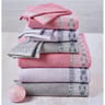 Draps de douche 70x140cm charme rose