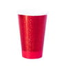 10 gobelets 35cl holographie rouge brillant