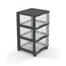 Tour de rangement tag tower xl 3 tiroirs gris
